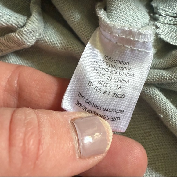 NWOT EPTM MENS LIGHT BLUE BUTTON DOWN CASUAL LONG SLEEVE SHIRT SIZE MEDIUM - Picture 7 of 9